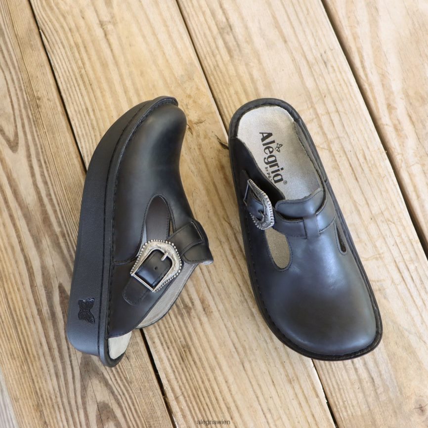 Alegria Schuhe Österreich - Alegria klassischer geölter schwarzer Schuh D2R0BH318