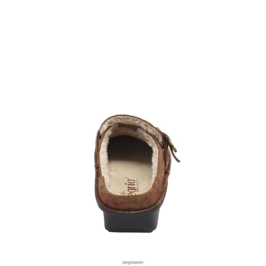 Alegria Shoes - Alegria Brigid Cognac & Roses Clog D2R0BH299