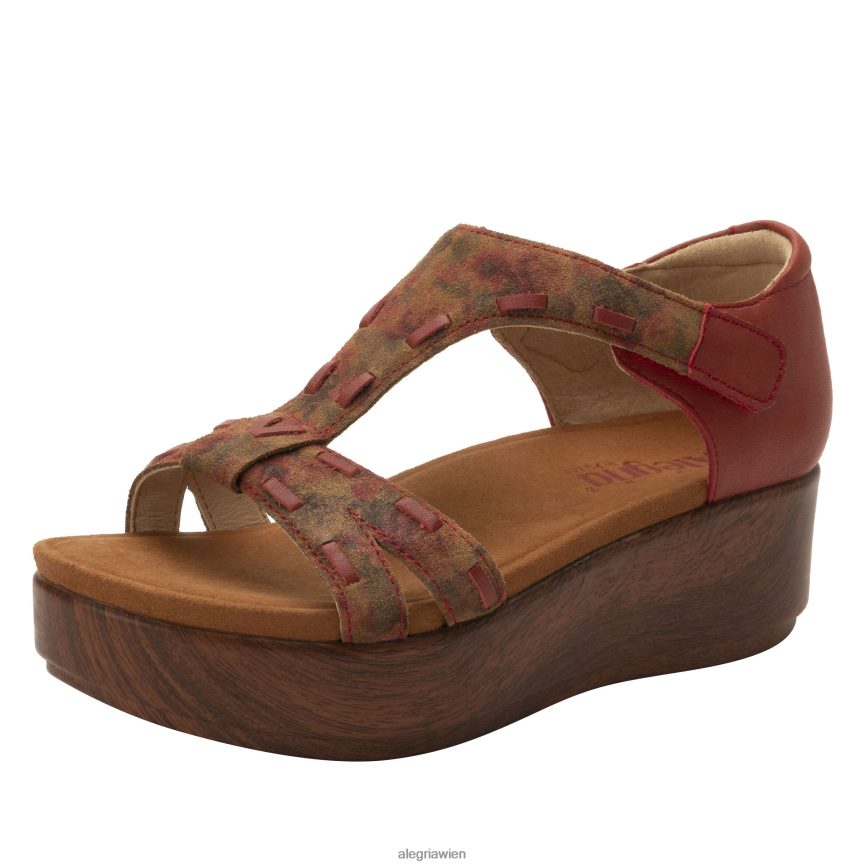 Alegria Shoes - Alegria Tova Cognac & Rosen Sandale D2R0BH221