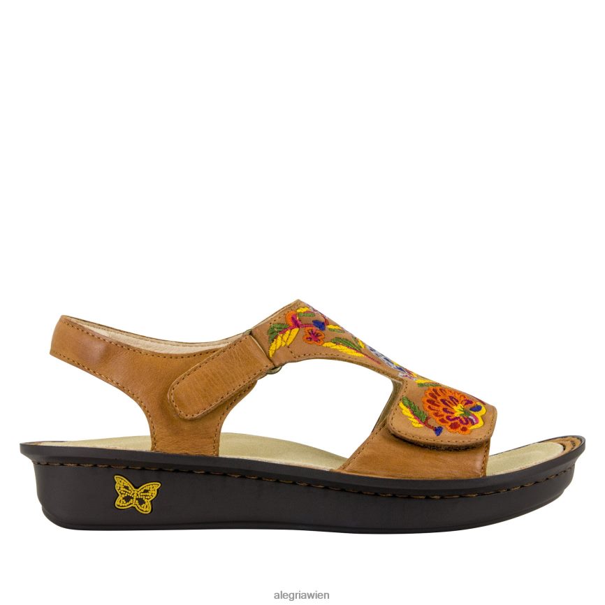 Alegria Schuhe Österreich - Alegria Viki Cognac Needles & Pins Sandale D2R0BH117