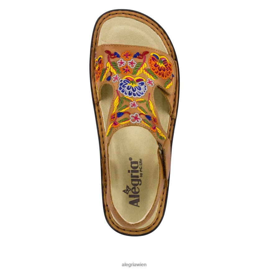 Alegria Schuhe Österreich - Alegria Viki Cognac Needles & Pins Sandale D2R0BH117