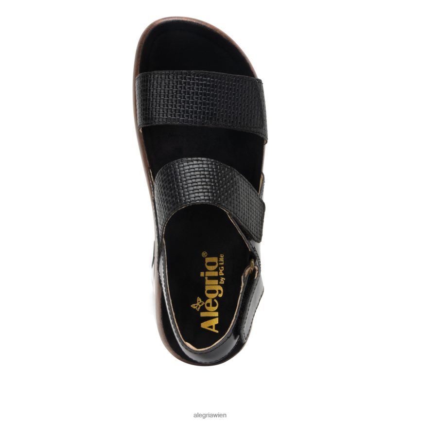 Alegria Shoes - Alegria Bailee gewebte Noir-Sandale D2R0BH71