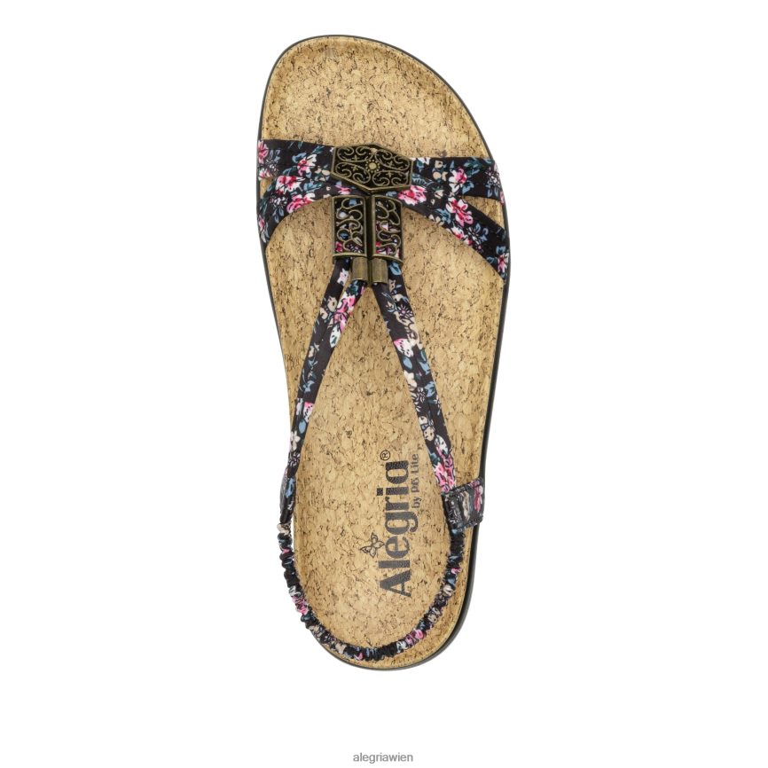 Alegria Shoes - Alegria Roz Charm schwarze Sandale D2R0BH92