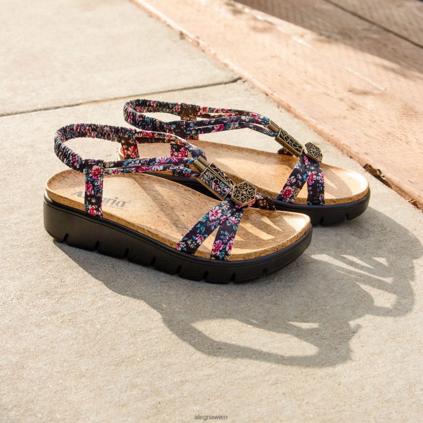 Alegria Shoes - Alegria Roz Charm schwarze Sandale D2R0BH92