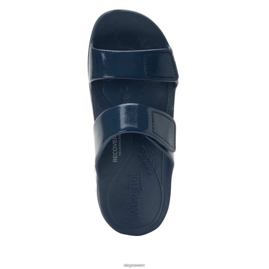 Alegria Shoes - Alegria Orbyt Marineblaue Glanzsandale D2R0BH182