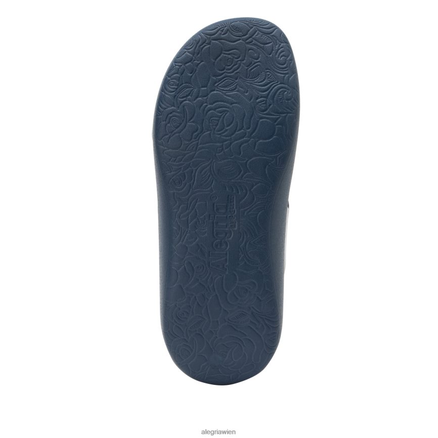 Alegria Shoes - Alegria Orbyt Marineblaue Glanzsandale D2R0BH182
