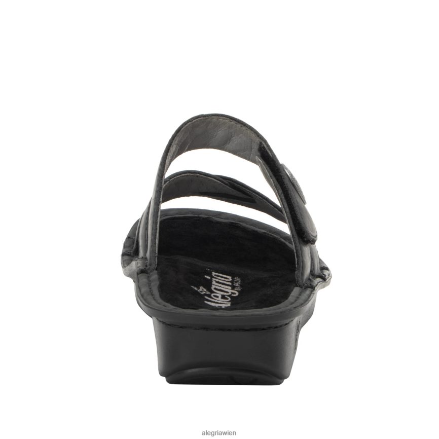 Alegria Schuhe Österreich - Alegria Victoriah geölte schwarze Sandale D2R0BH129