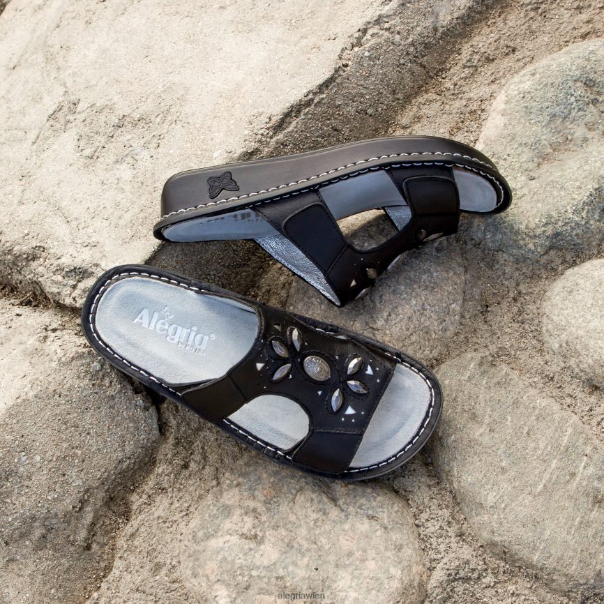 Alegria Wien - Alegria Vanna schwarze Sandale D2R0BH145