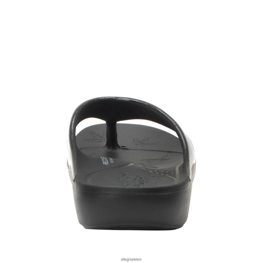 Alegria Shoes - Alegria Schwarze Glanzsandale von Ode D2R0BH8