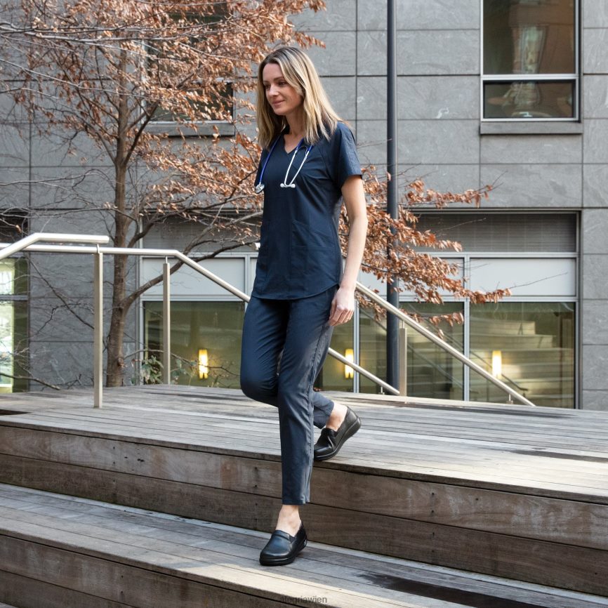 Alegria Schuhe Österreich - Alegria Keli-Berufsschuh aus schwarzem Nappaleder D2R0BH474