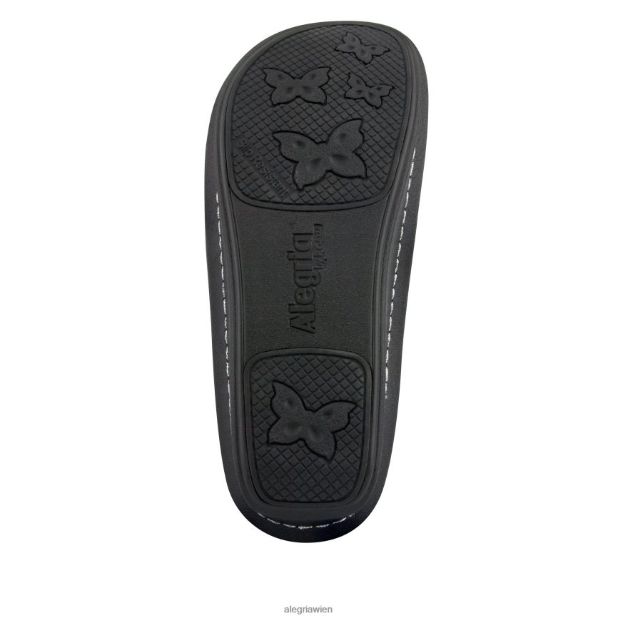 Alegria Wien - Alegria Debra schwarzer geprägter Rosenschuh D2R0BH481