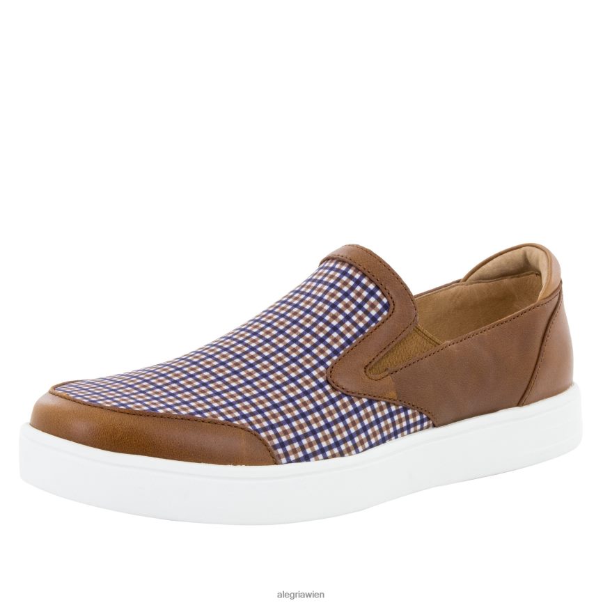 Alegria Shoes - Alegria Bender Tan Plaid-Schuh für Herren D2R0BH608