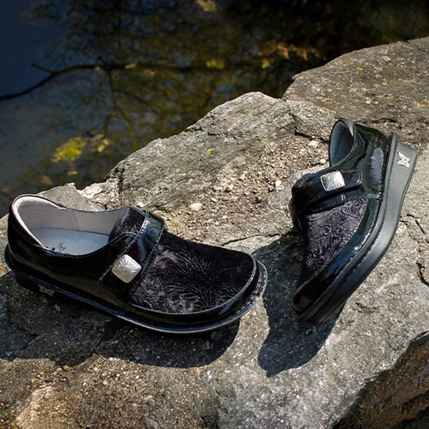 Alegria Wien - Alegria Brenna Raven Samtschuh D2R0BH577