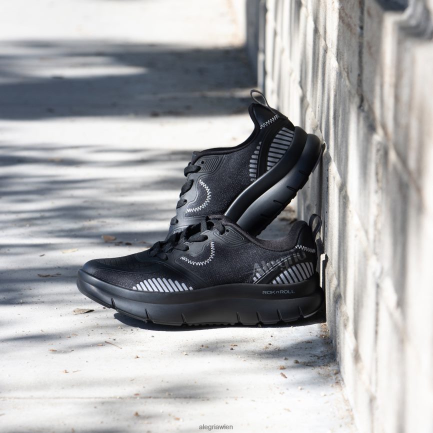 Alegria Schuhe Österreich - Alegria Solstyce schwarzer Ballonschuh D2R0BH522