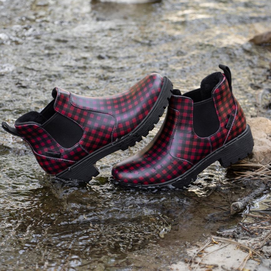 Alegria Schuhe Österreich - Alegria Rowen Gingham-Stiefel D2R0BH234