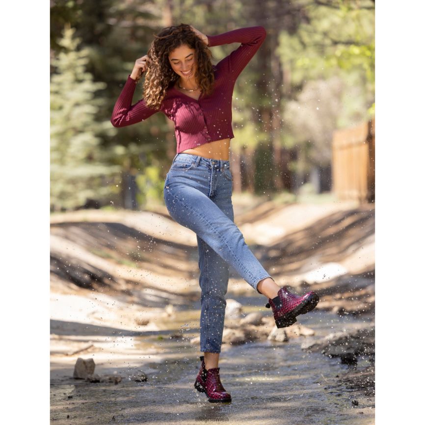 Alegria Schuhe Österreich - Alegria Rowen Gingham-Stiefel D2R0BH234