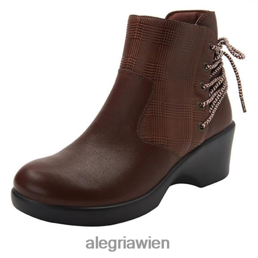 Alegria Shoes - Alegria Stevee karierter brauner Stiefel D2R0BH275