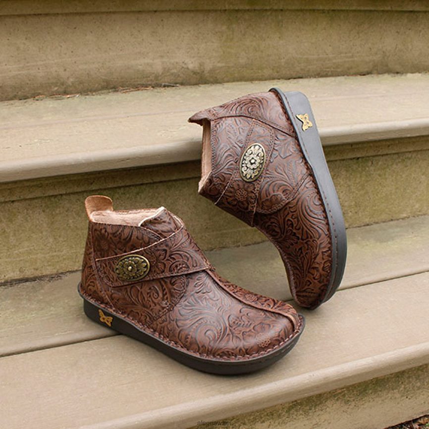 Alegria Wien - Alegria Caiti geprägter Hickory-Stiefel D2R0BH265
